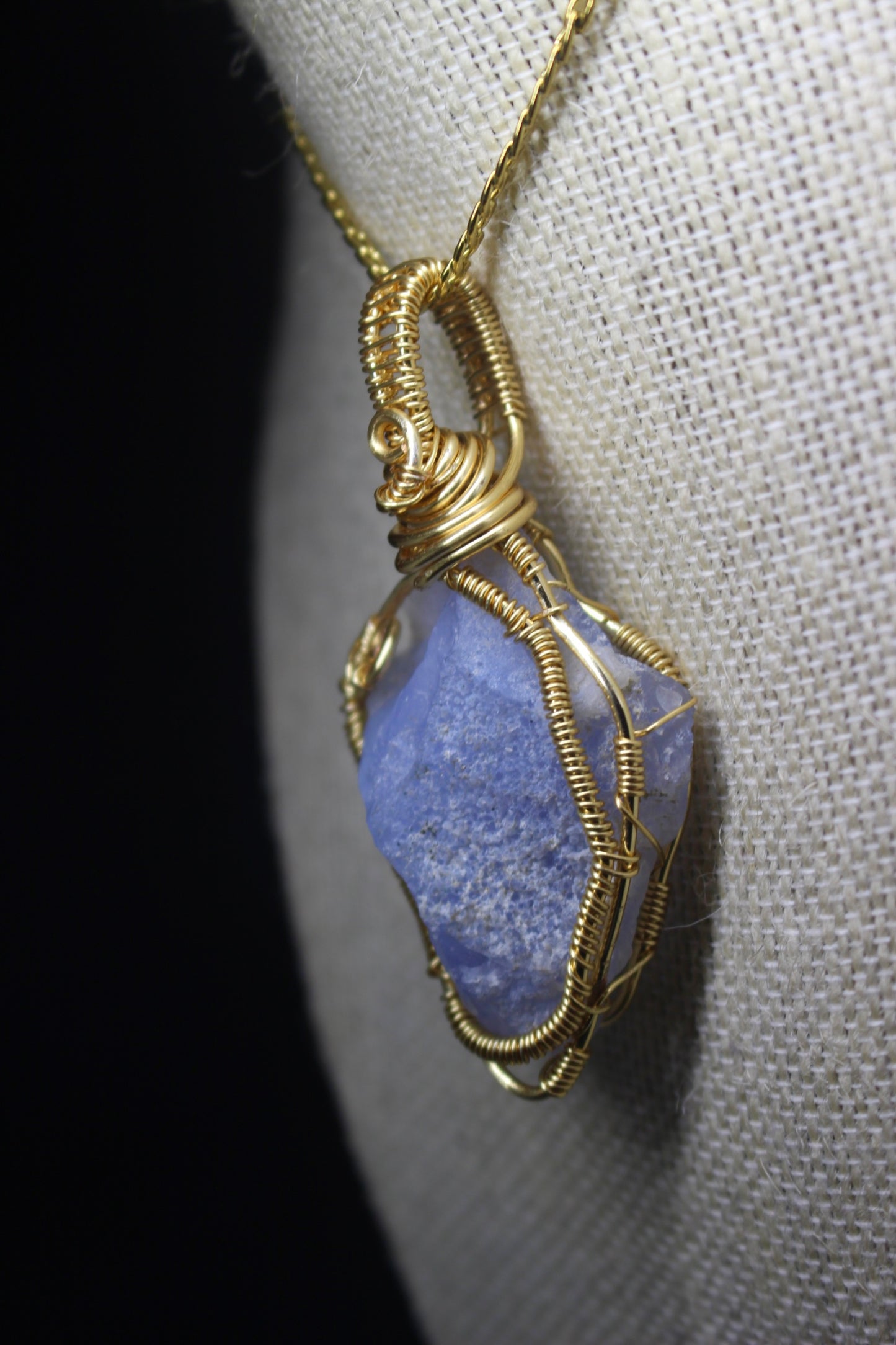 Ágata de encaje azul