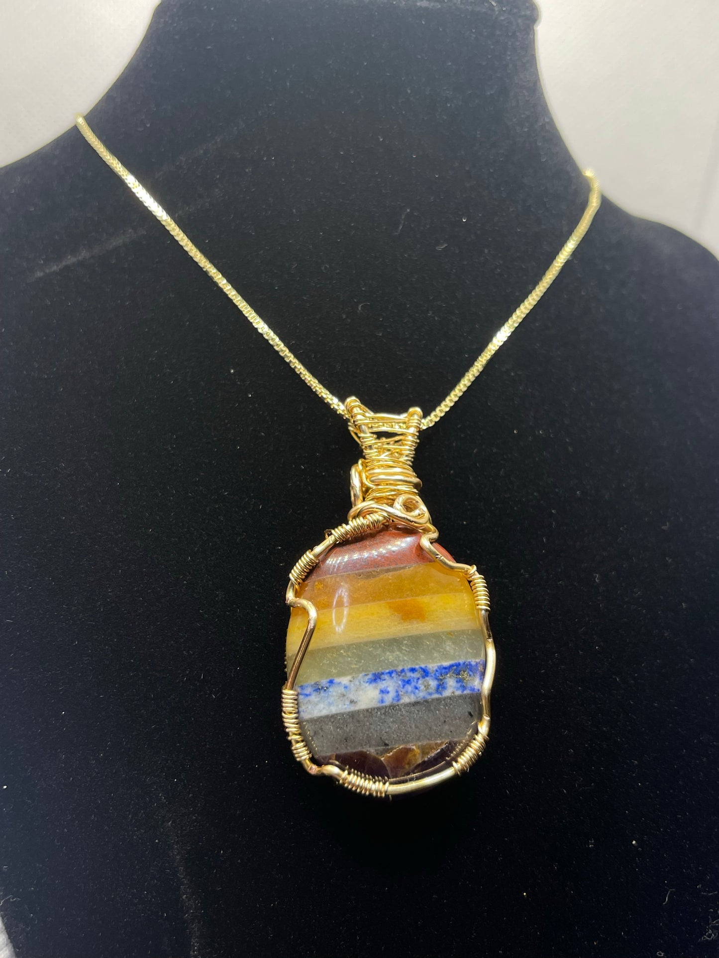 Colgante de piedra de preocupación de los chakras