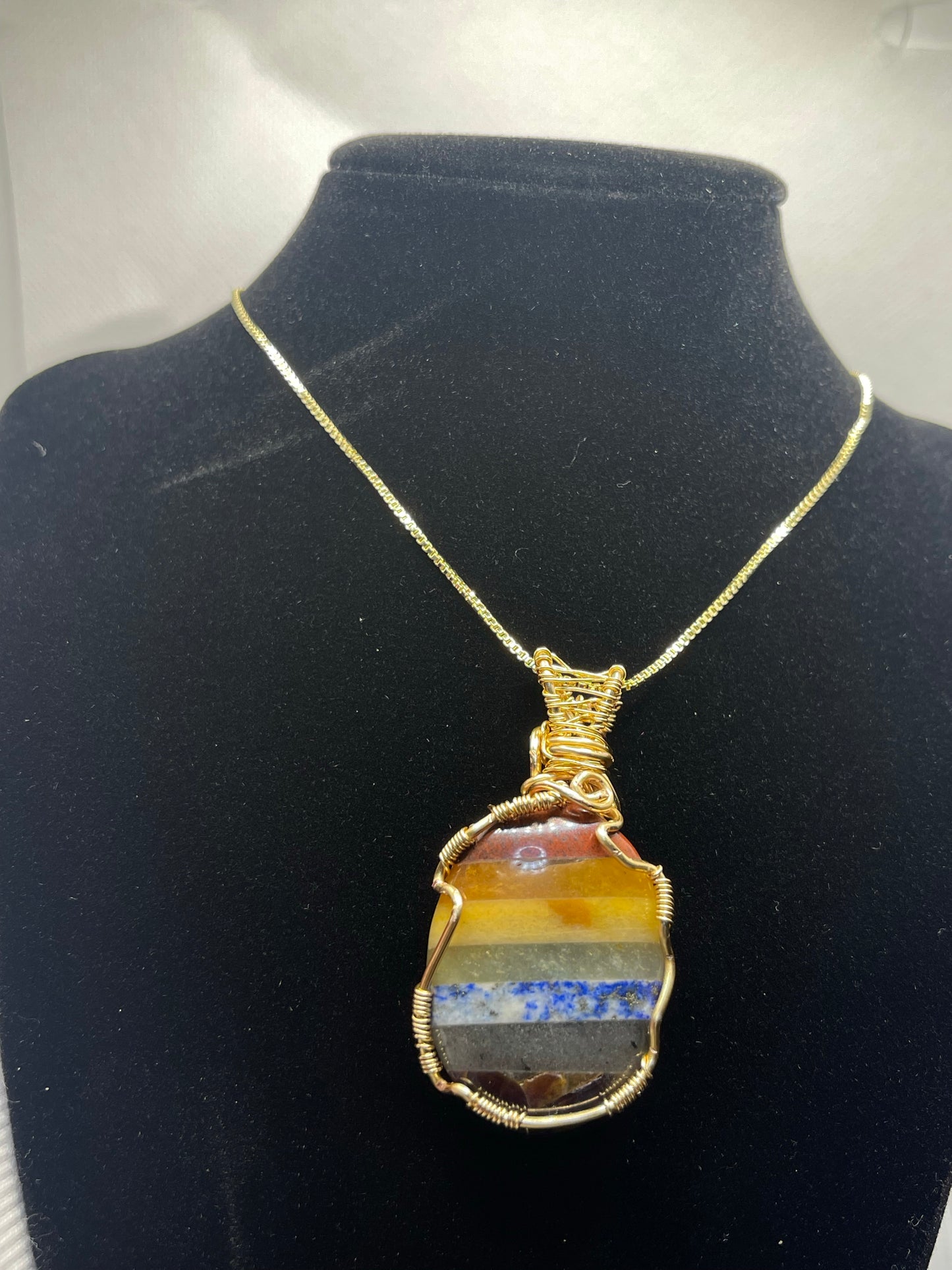 Colgante de piedra de preocupación de los chakras
