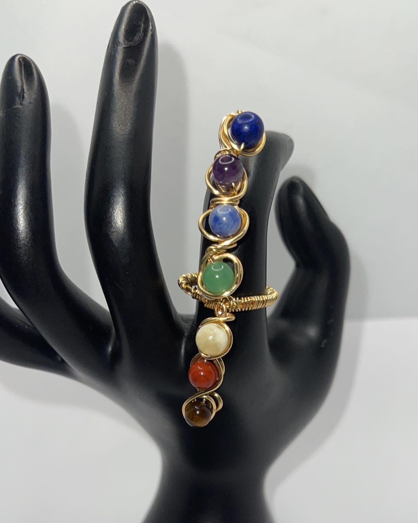 Anillo personalizado de los 7 chakras